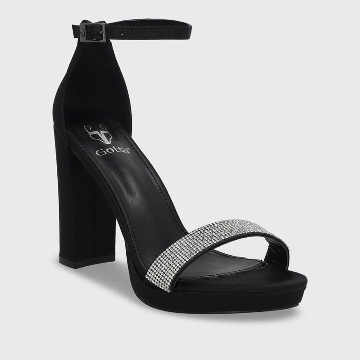 GOTTA - Sandalia Taco Negra Mujer 15835