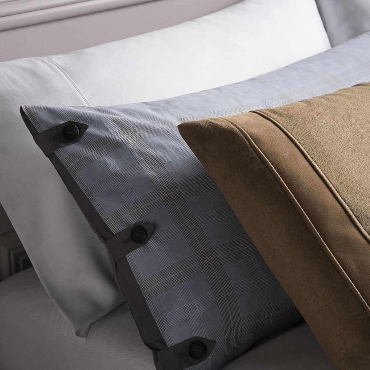 ROSEN - Funda Plumón Rosen Algodón Sergio Arias Check King Curry