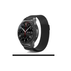 GENERICO - Correa Metálica Para Samsung / Huawei 22 Mm -negra