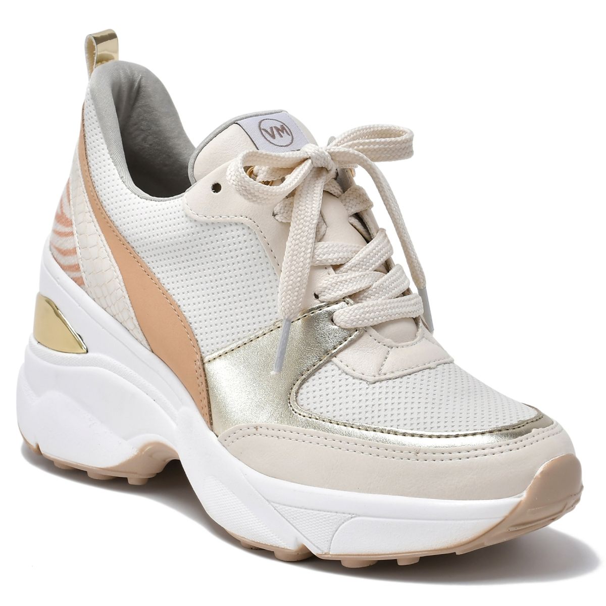 VIA MARTE - ZAPATILLA PLATAFORMA DORADO PIXIES