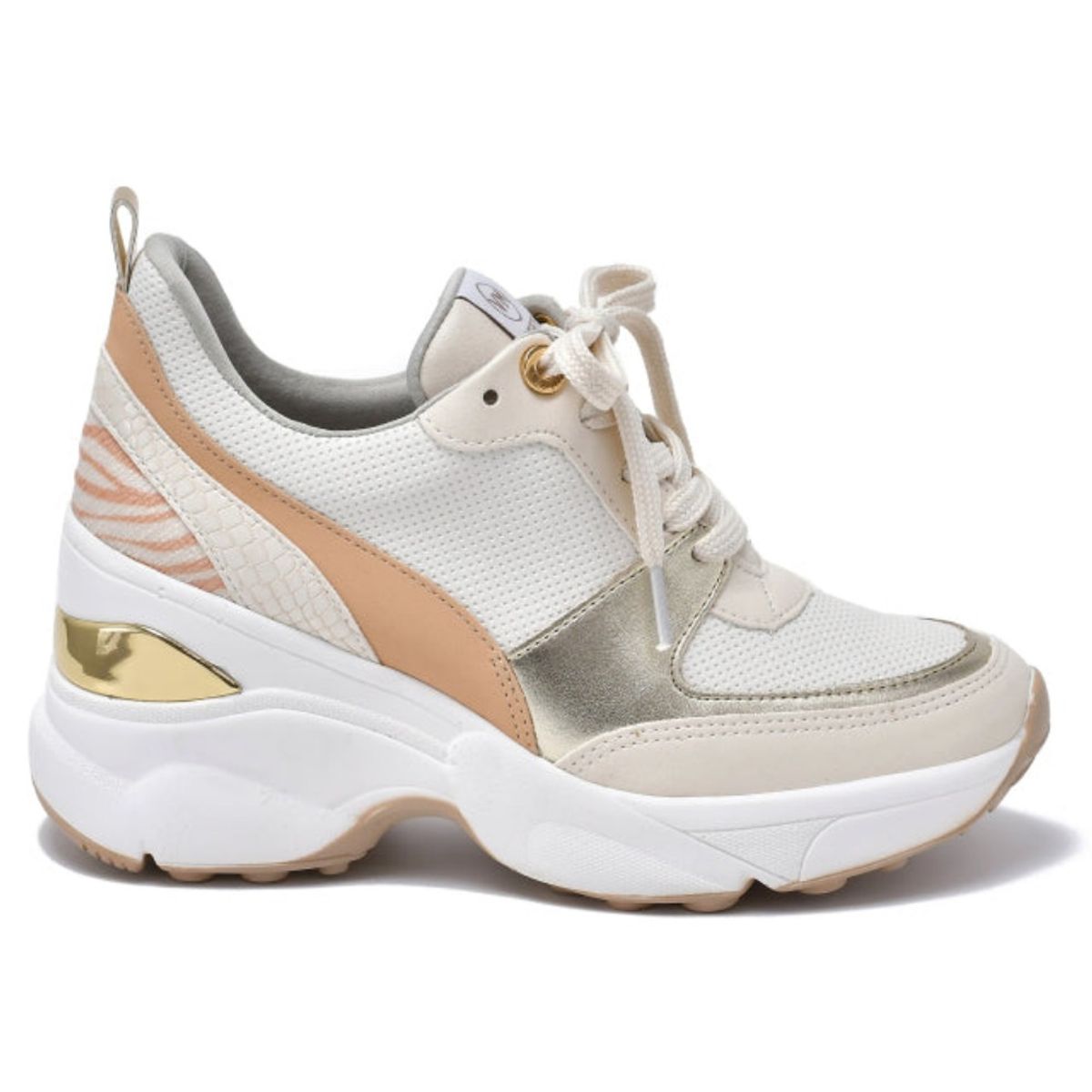 VIA MARTE - ZAPATILLA PLATAFORMA DORADO PIXIES