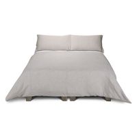 Funda Plumón Lino Pure Liso Súper king Natural