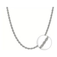 Cadena tejido Tourbillon en plata Italiana 925