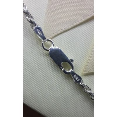 Imagen 2 del producto Cadena tejido Tourbillon en plata Italiana 925