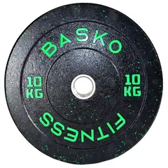 BASKO FITNESS - Bumper Plate Par Discos 10 Kg Pesas