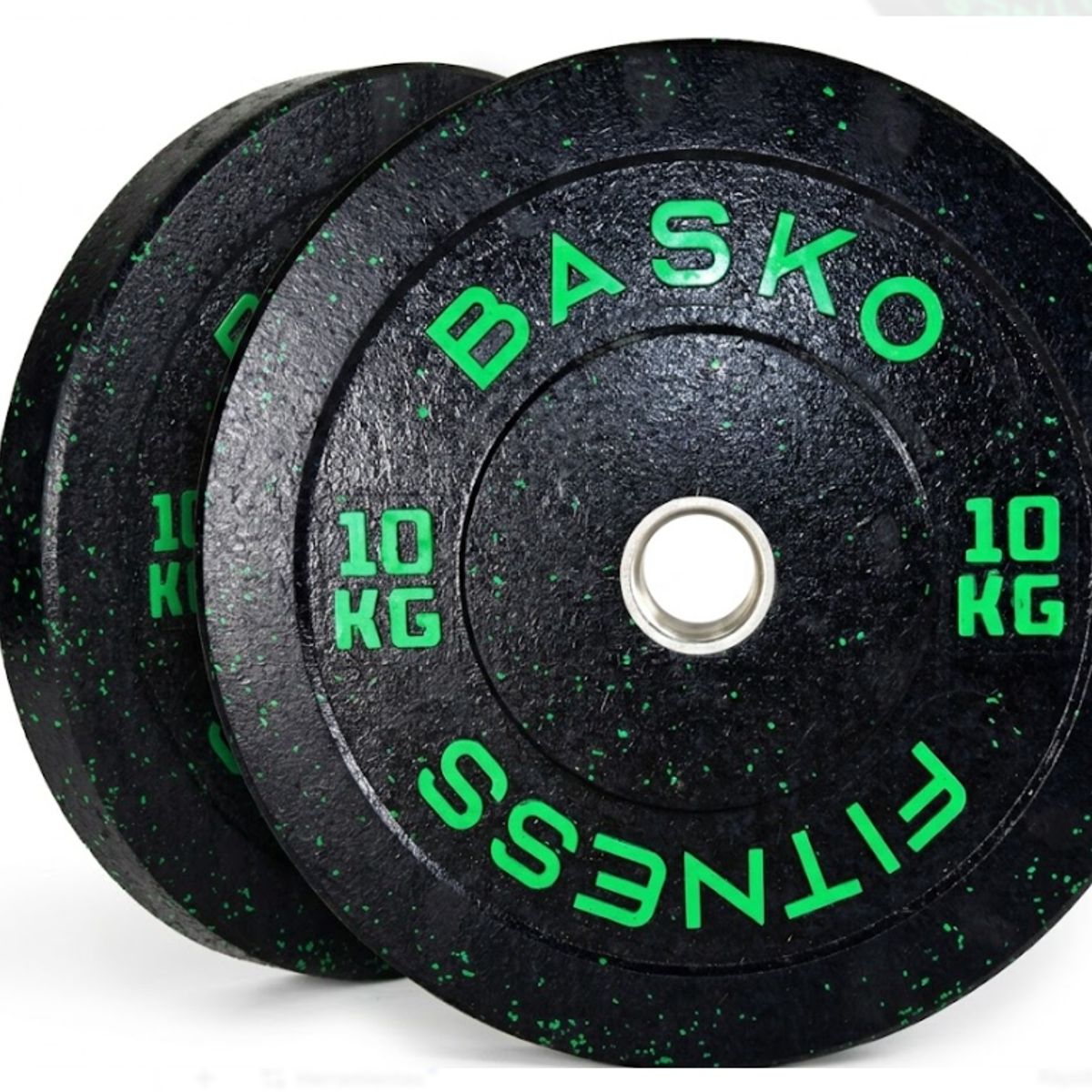 BASKO FITNESS - Bumper Plate Par Discos 10 Kg  Pesas