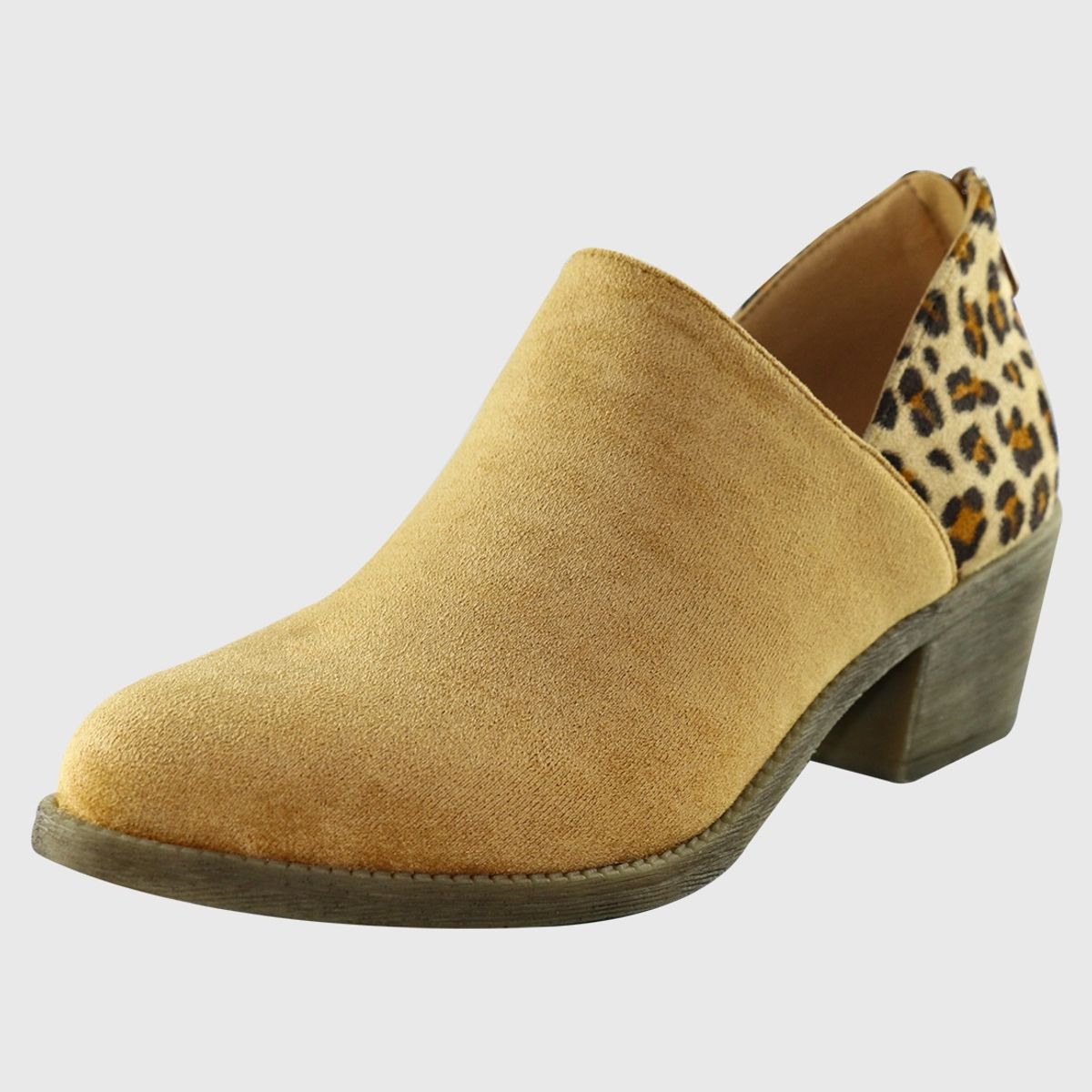 DINASTELLA - Botin bajo animal print Camel Danicolle