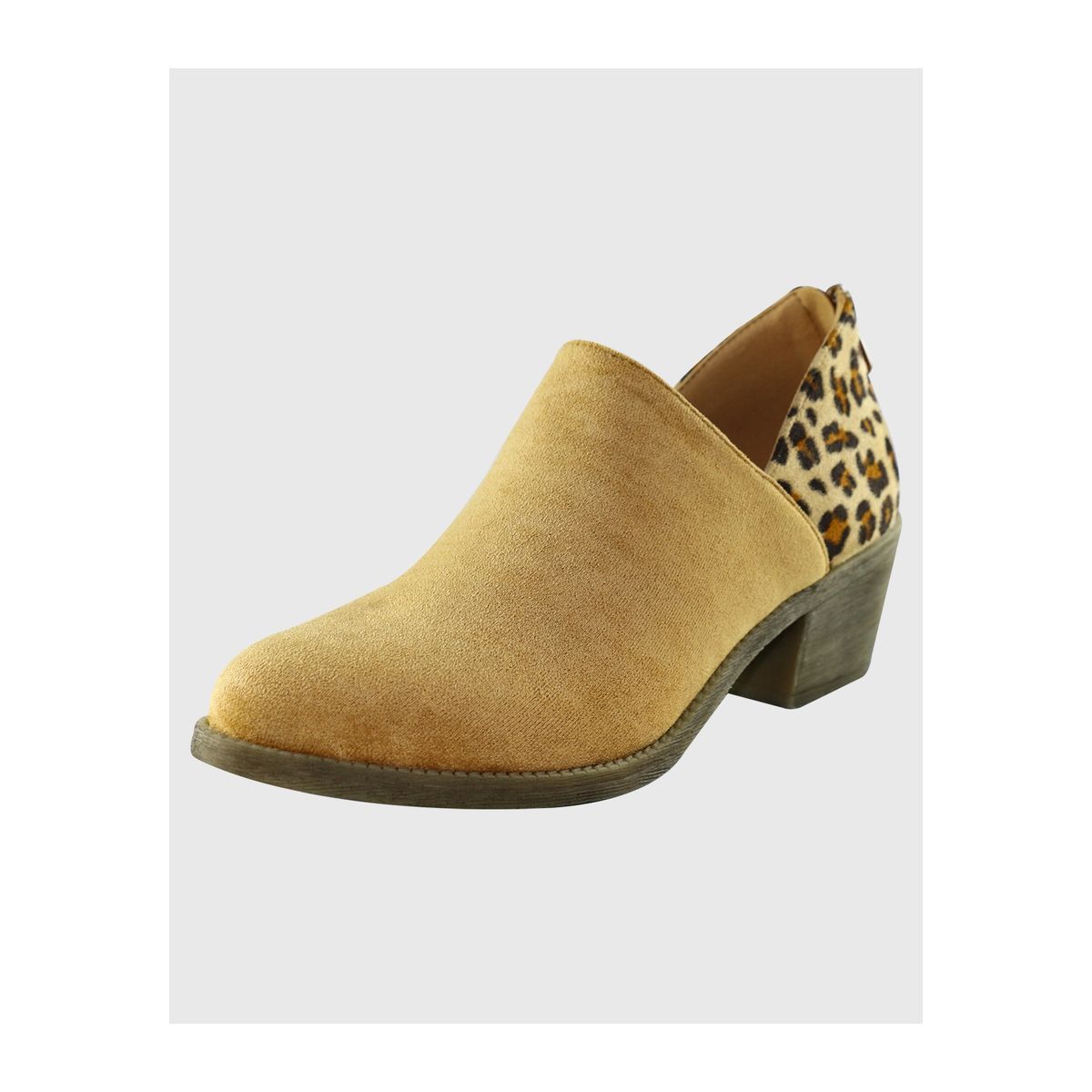 DINASTELLA - Botin bajo animal print Camel Danicolle