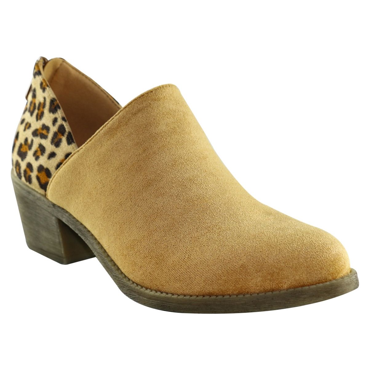 DINASTELLA - Botin bajo animal print Camel Danicolle