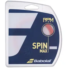 BABOLAT - CUERDA TENIS RPM ROUGH 12 MTS - 1.25 (ROJO FLUOR)