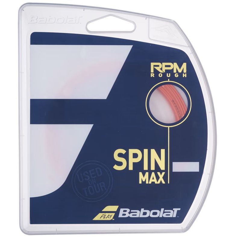 BABOLAT - CUERDA TENIS BABOLAT RPM ROUGH 12 MTS - 1.30 (ROJO FLUOR)