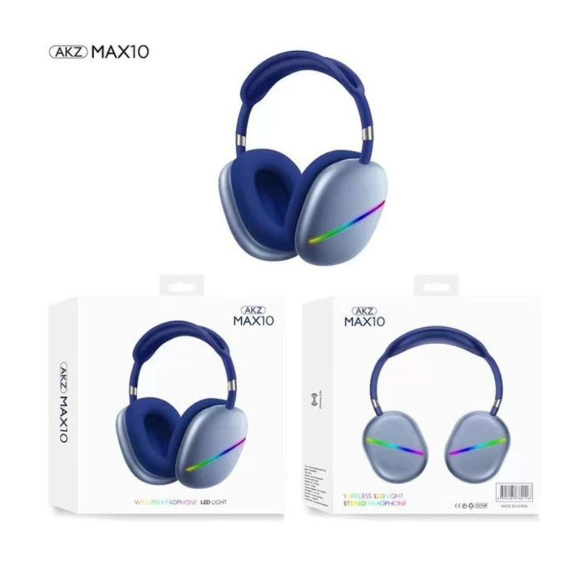 GENERICO - Audifonos Wireless Bluetooth MAX10 Azul