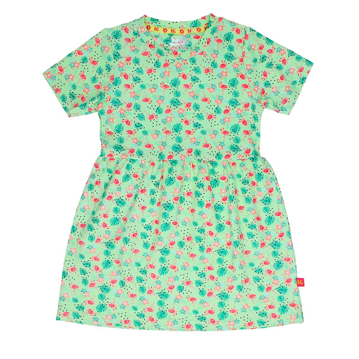 BUBBLE GUMMERS - VESTIDO NIÑA BUBBLEGUMMERS ELEVATED NATURE GREEN