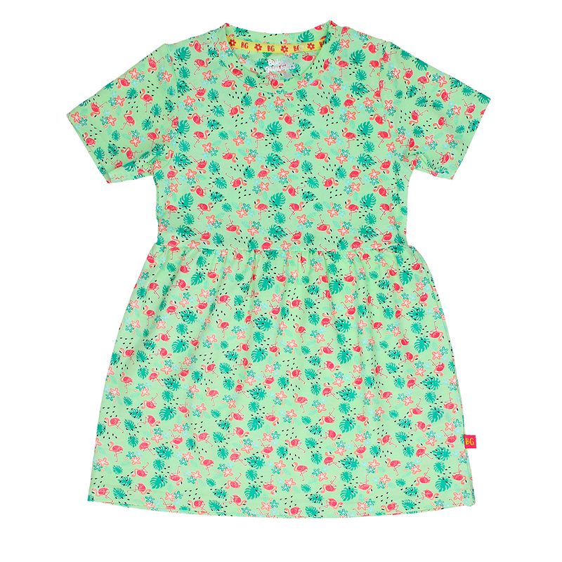 BUBBLE GUMMERS - VESTIDO NIÑA BUBBLEGUMMERS ELEVATED NATURE GREEN