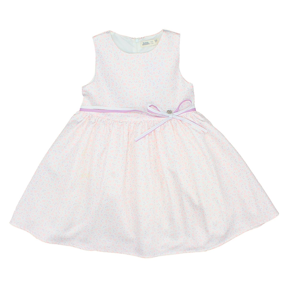 BUBBLE GUMMERS - Vestido Niña Bubblegummers Elevated Nature Blanco