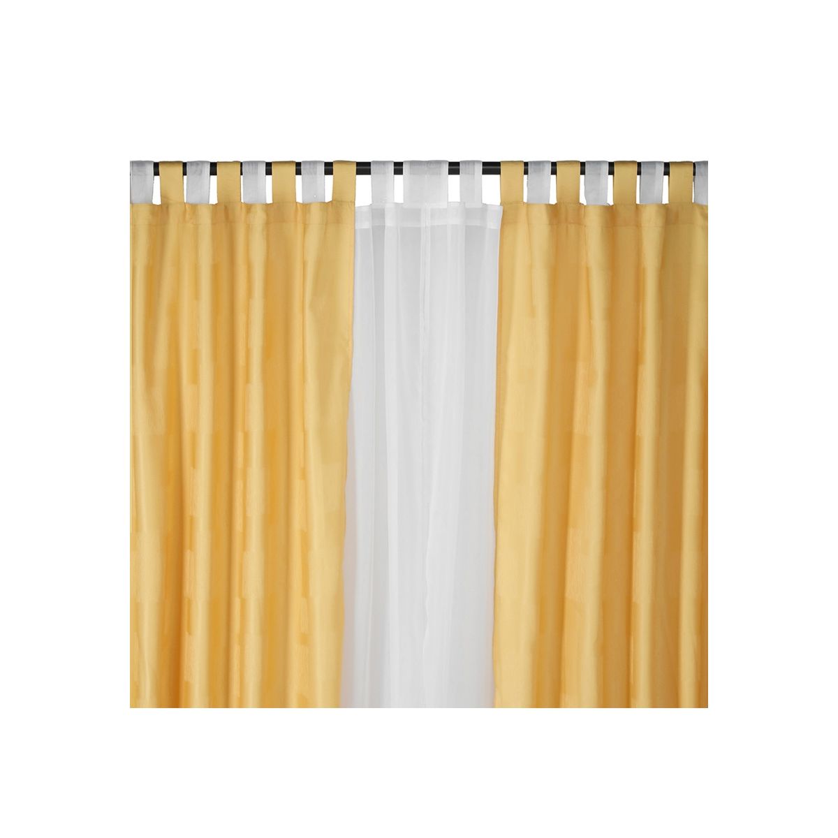 CHANTILLY - Cortina jacquard 10 pcs capital 145x220 - oro CHANTILLY