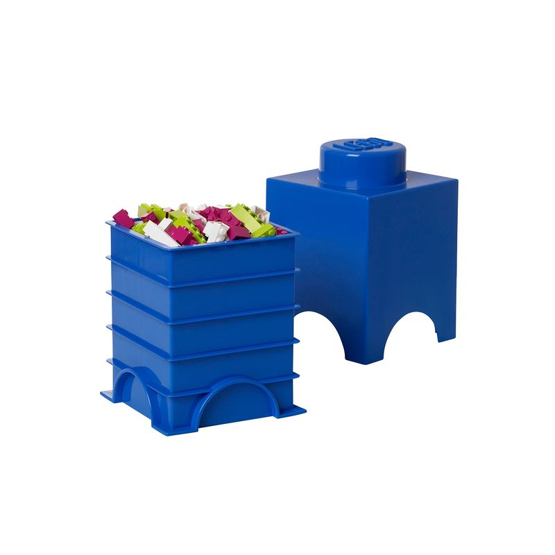 LEGO STORAGE - Contenedor LEGO BRICK 1 - BRIGHT BLUE