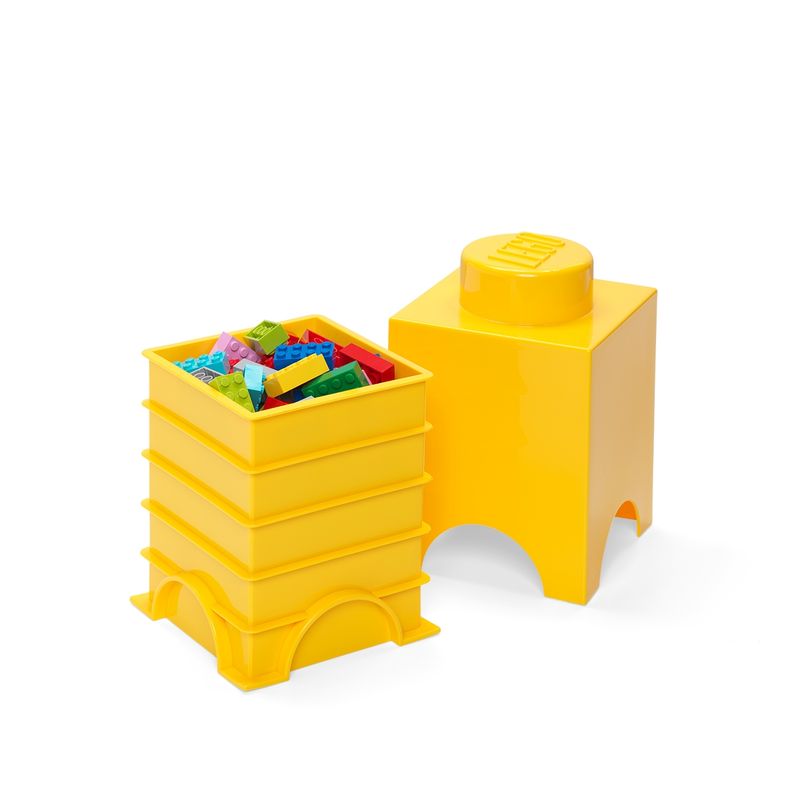 LEGO STORAGE - Contenedor LEGO BRICK 1 - BRIGHT YELLOW