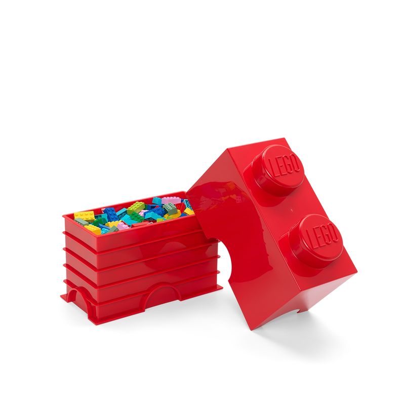 LEGO STORAGE - Contenedor LEGO BRICK 2- BRIGHT RED
