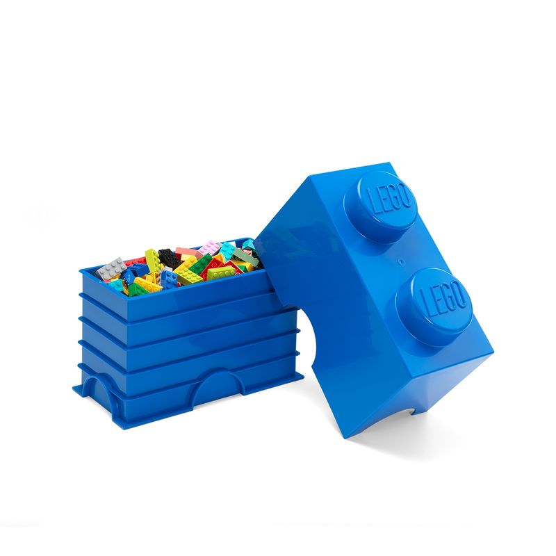 LEGO STORAGE - Contenedor LEGO BRICK 2 - BRIGHT BLUE