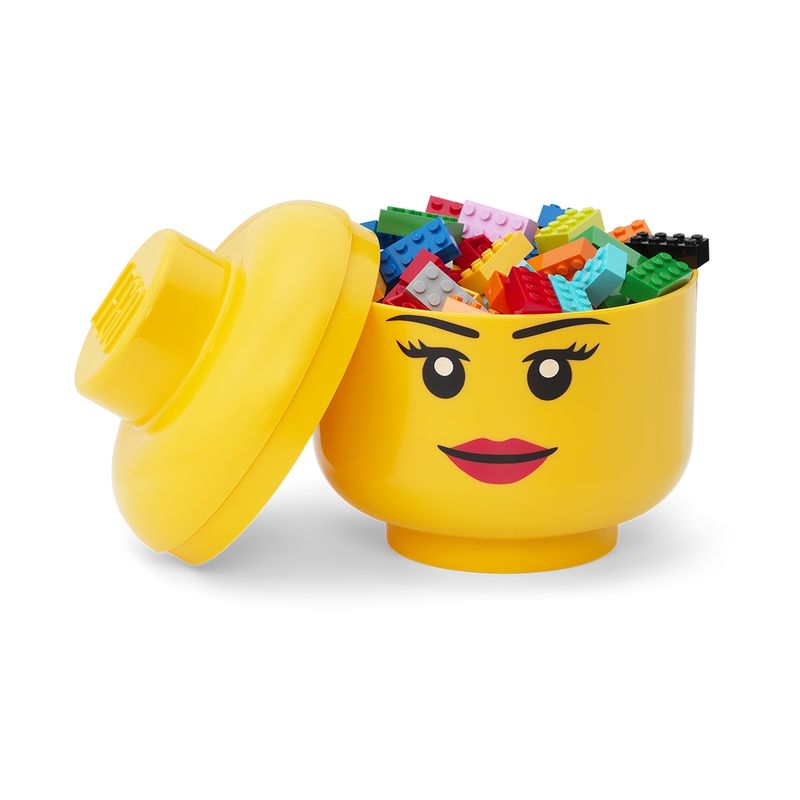 LEGO STORAGE - Contenedor LEGO HEAD (SMALL) - GIRL