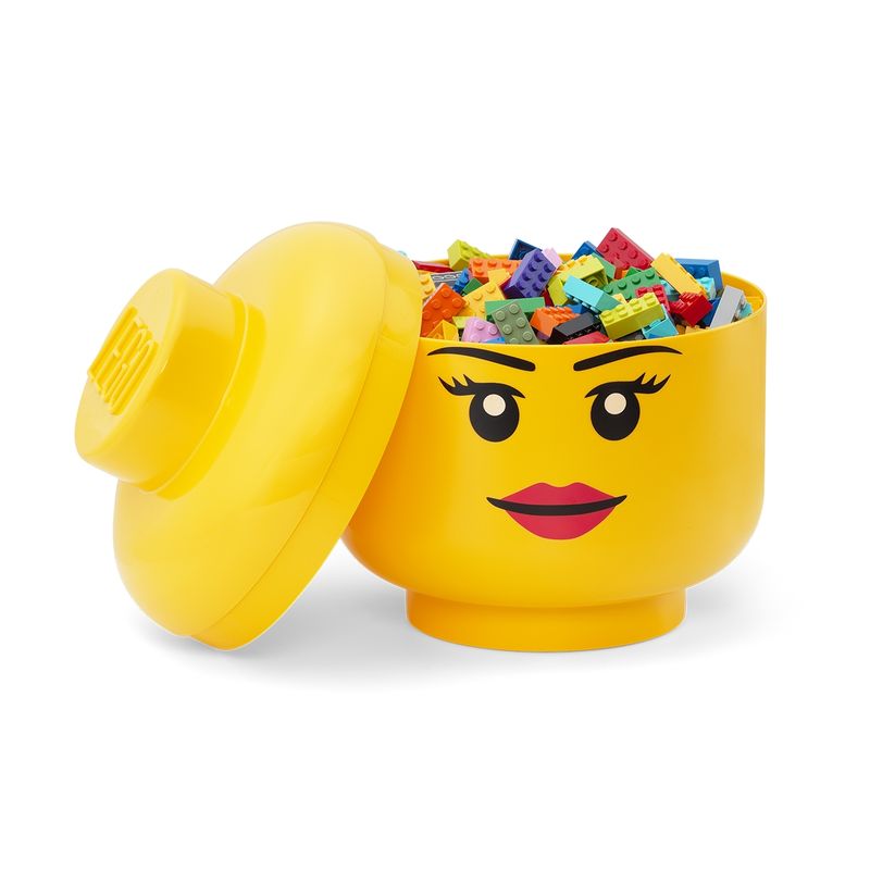LEGO STORAGE - Contenedor LEGO HEAD (LARGE) - GIRL