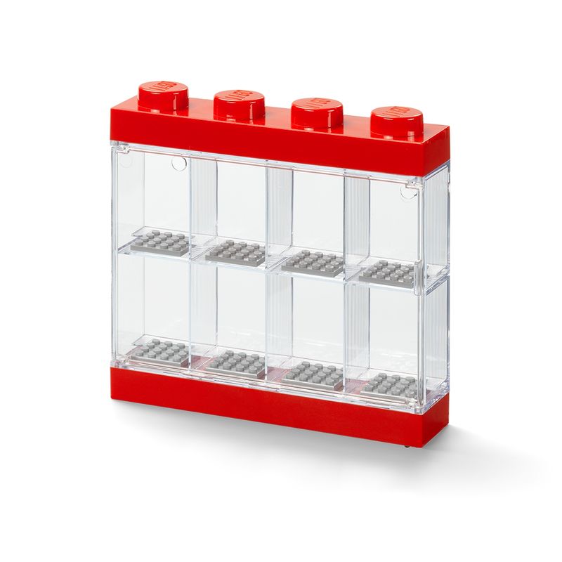 LEGO STORAGE - Exhibidor figuras LEGO 8 - BRIGHT RED