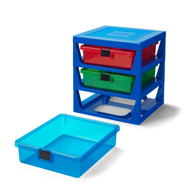 LEGO STORAGE - Contenedor LEGO 3-DRAWER RACK SYSTEM - BLUE (1 PCS/COLI)