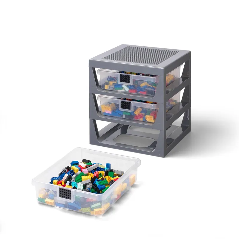 LEGO STORAGE - Contenedor LEGO 3-DRAWER RACK SYSTEM - D.GREY