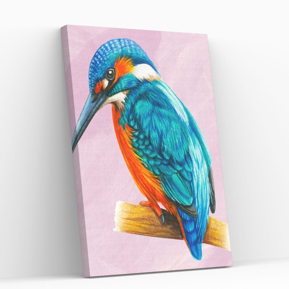 GENERICO - Pintura por números 25x35cm en bastidor Pájaro Azul - Painting by number