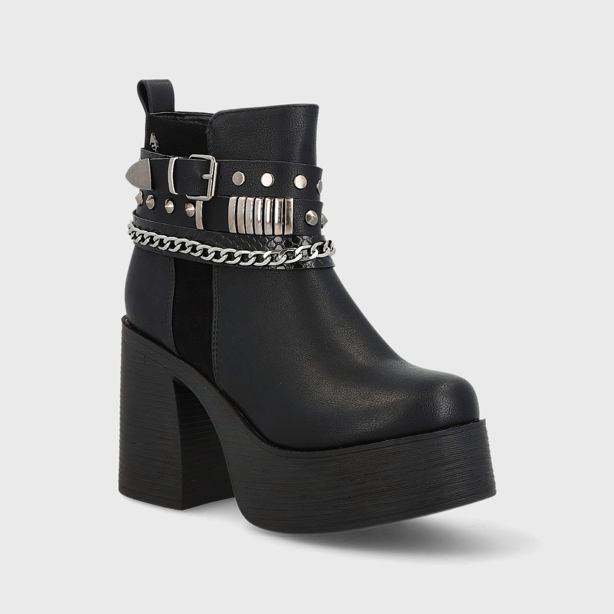 GOTTA - Botín Mujer Plataforma Negro 25631