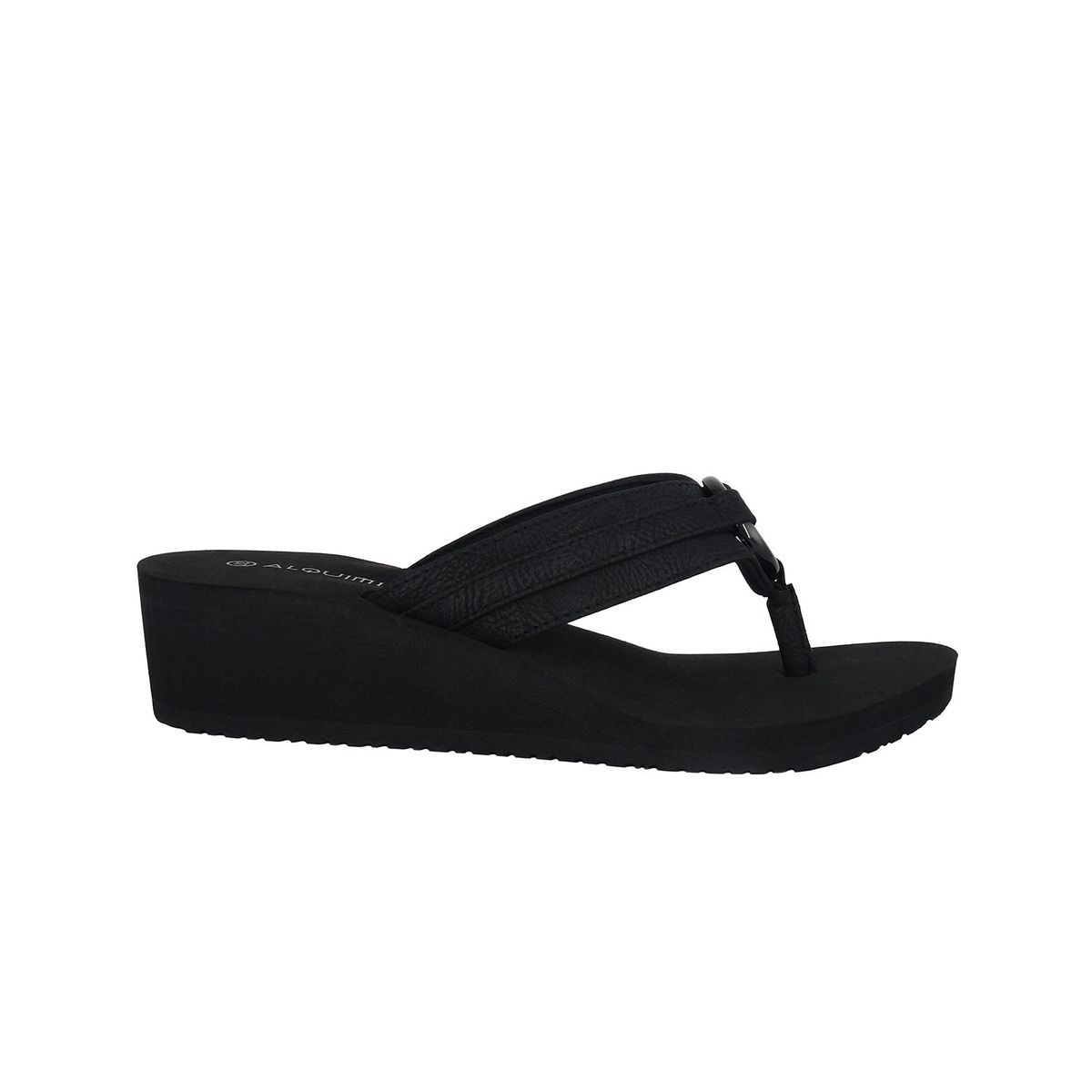 ALQUIMIA - Sandalia Mujer Negro Weeping Alquimia