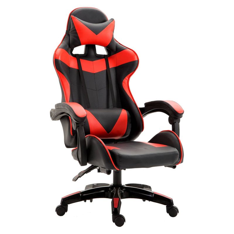 NOVAHUS - Silla Gamer Ultimate Racing Reclinable Rojo