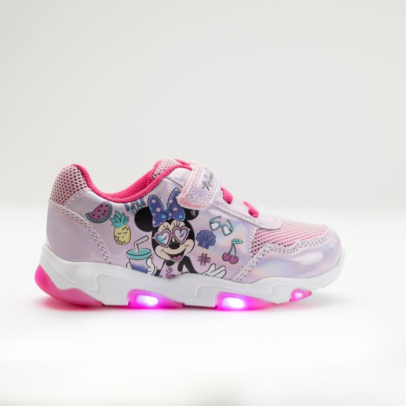 DISNEY - Zapatilla Luces Niña Minnie Bff Rosado Disney