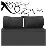 Juego de Sabanas Queen Dark Clásico Negro 200 Hilos