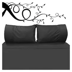 VICTORIANAS - Juego de Sabanas Queen Dark Clásico Negro 200 Hilos