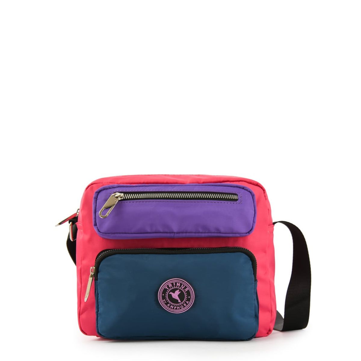 TRINUS - Cartera bandolera silvie mediana fucsia