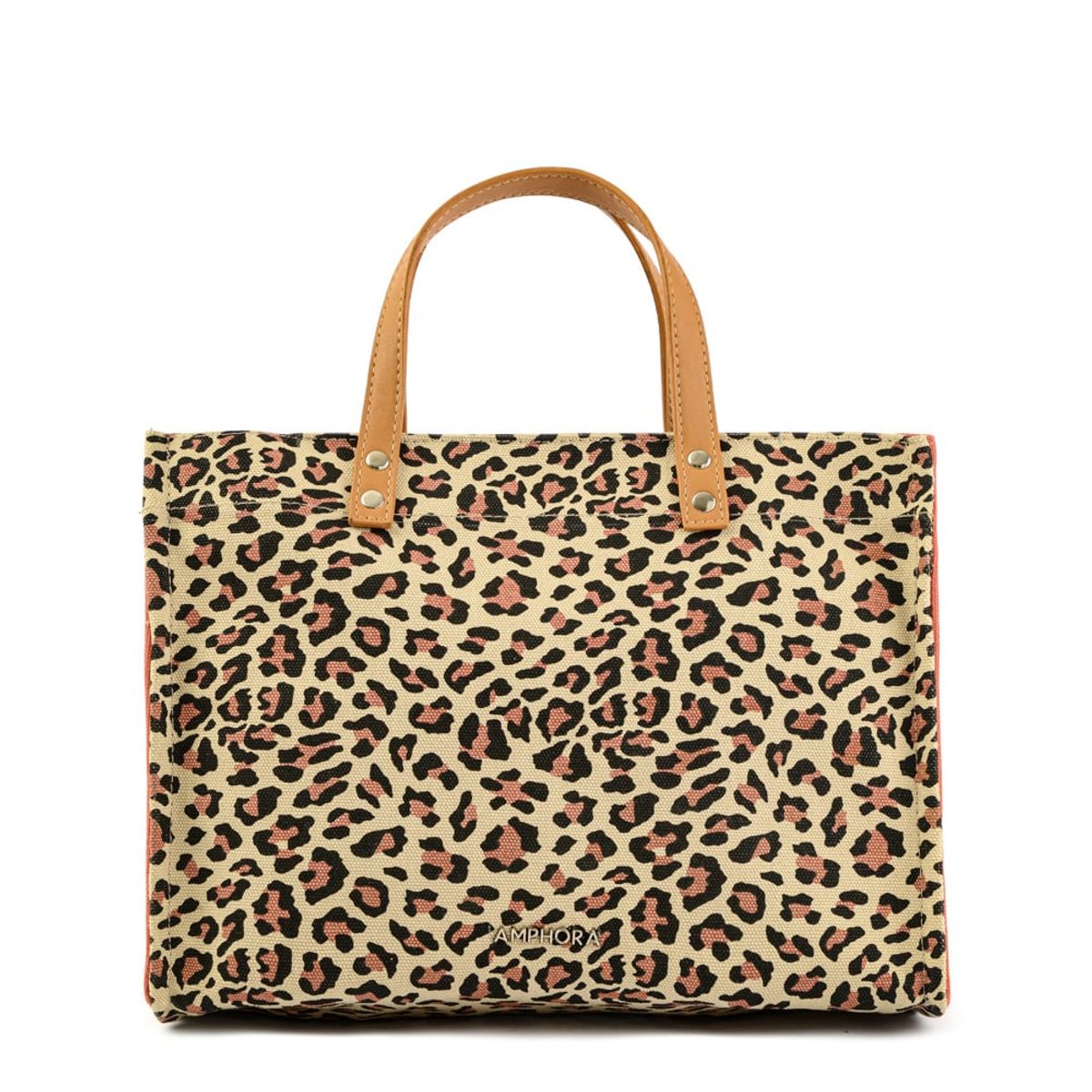 AMPHORA - Cartera Dos Asas Mediana Giovanna Beige