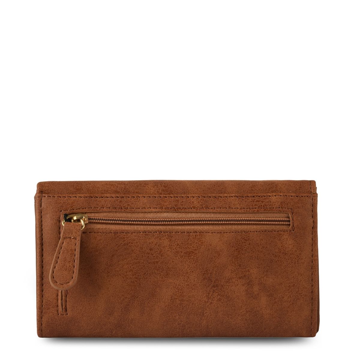 AMPHORA - Billetera acordeon eleonor mediana café medio