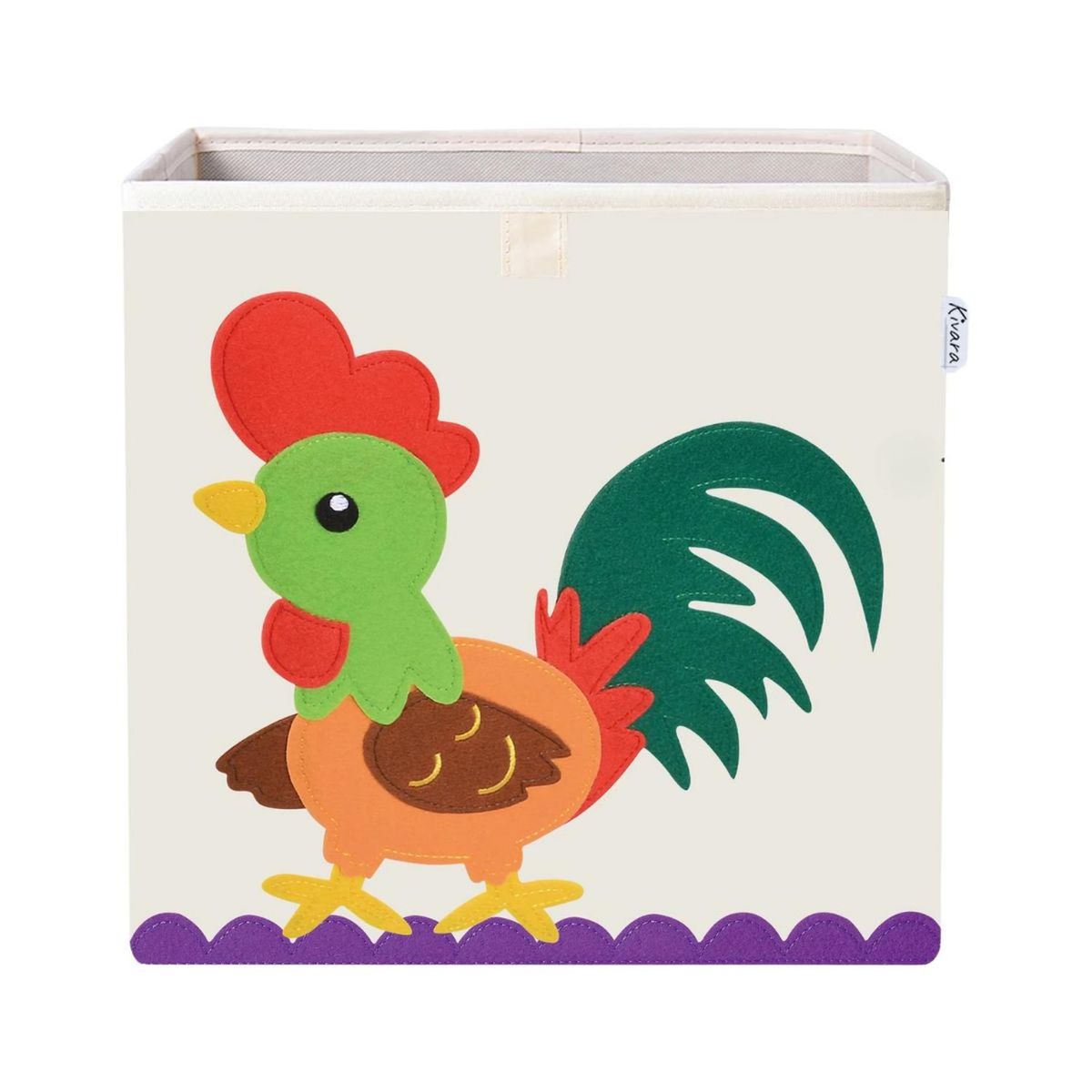 KIVARA - Caja Organizador Juguetes Ropa Infantil Kivara Gallo