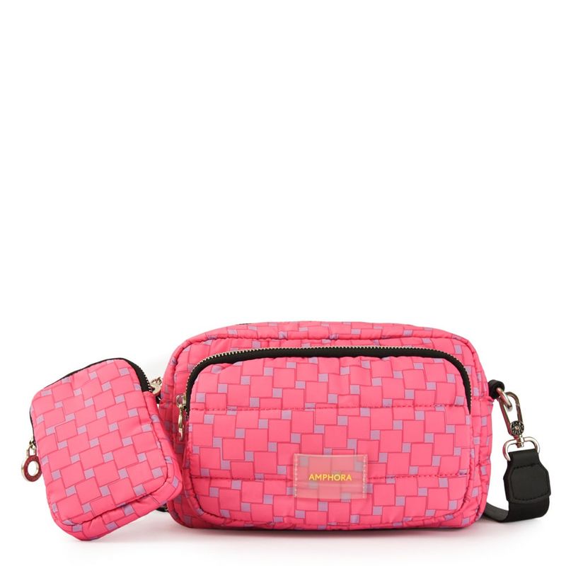 AMPHORA - Cartera Bandolera anette pequeña fucsia