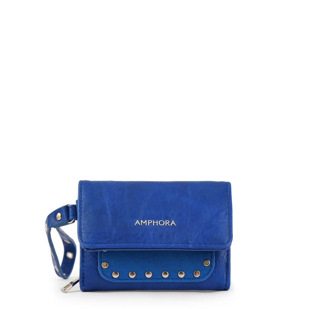 AMPHORA - Billetera Cierre Exterior Pequeña Delma Azul Electrico