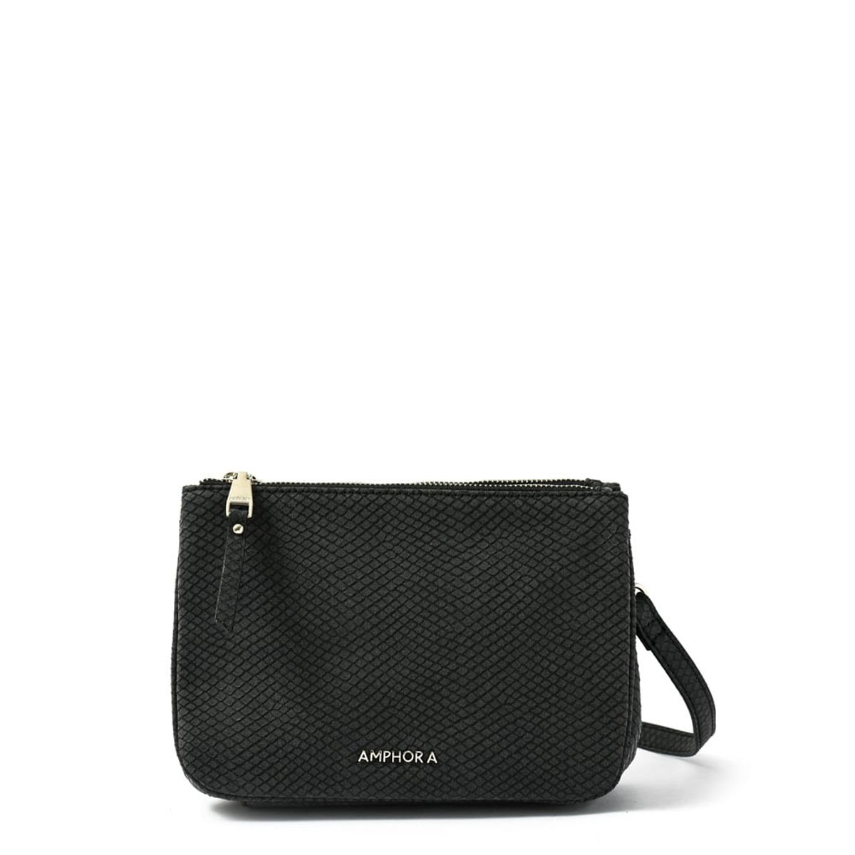 AMPHORA - Cartera Bandolera Pequeña Erilyn Negro