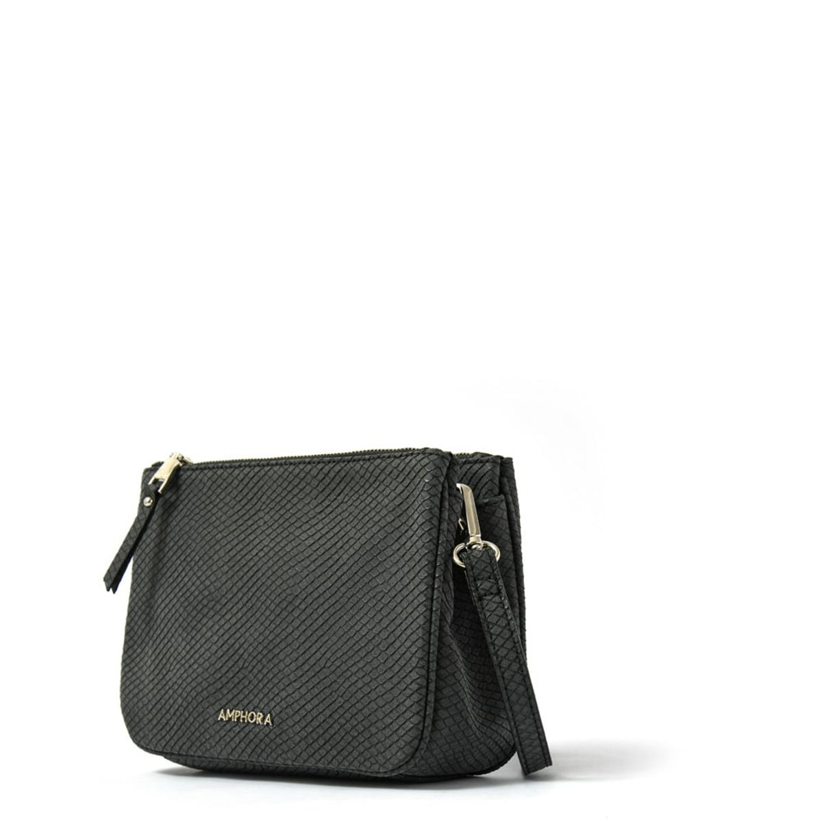 AMPHORA - Cartera Bandolera Pequeña Erilyn Negro