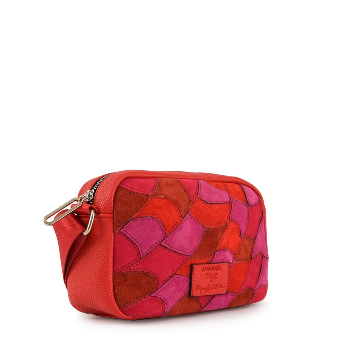 AMPHORA - Cartera Bandolera libelula pequeña rojo