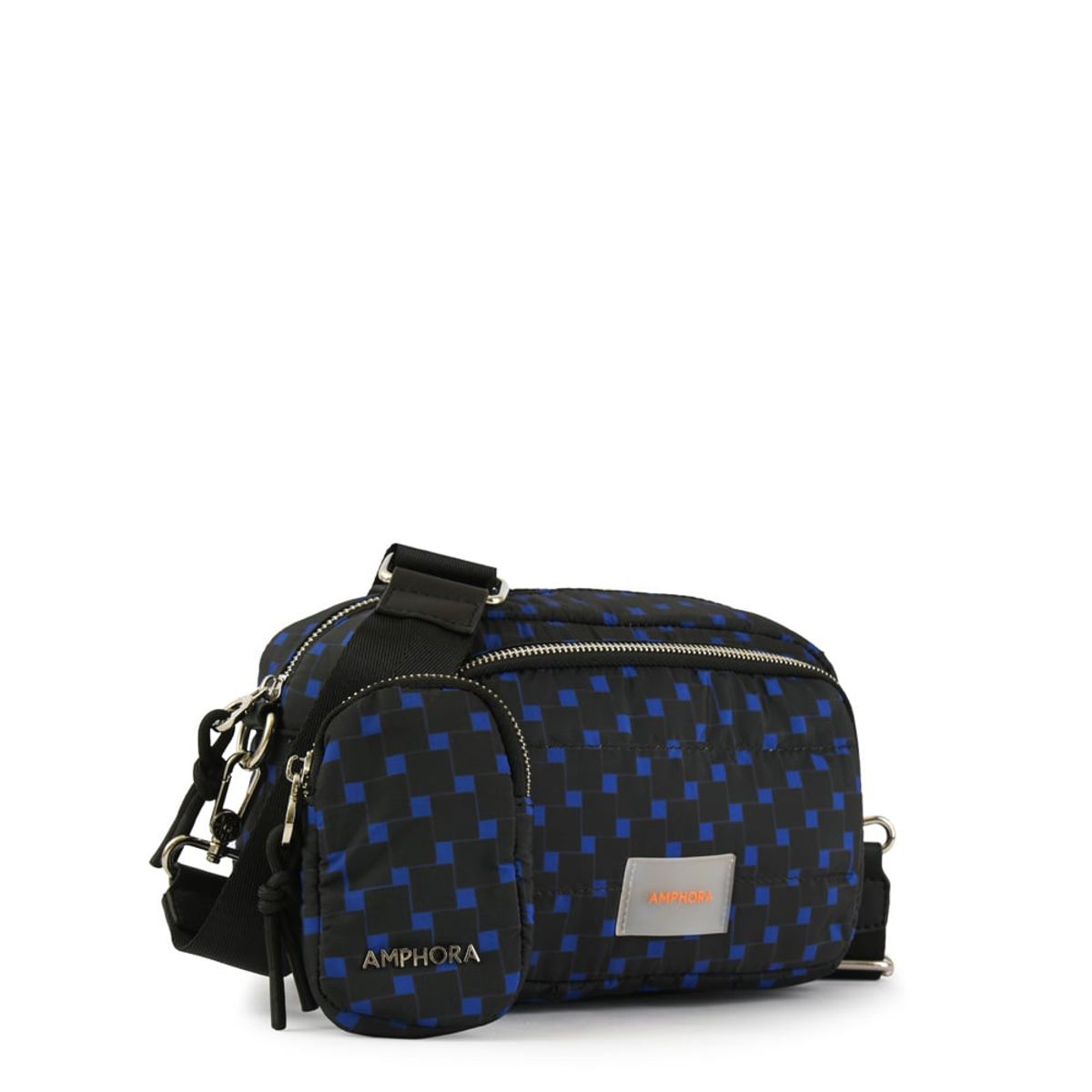 AMPHORA - Cartera bandolera anette pequeña negro