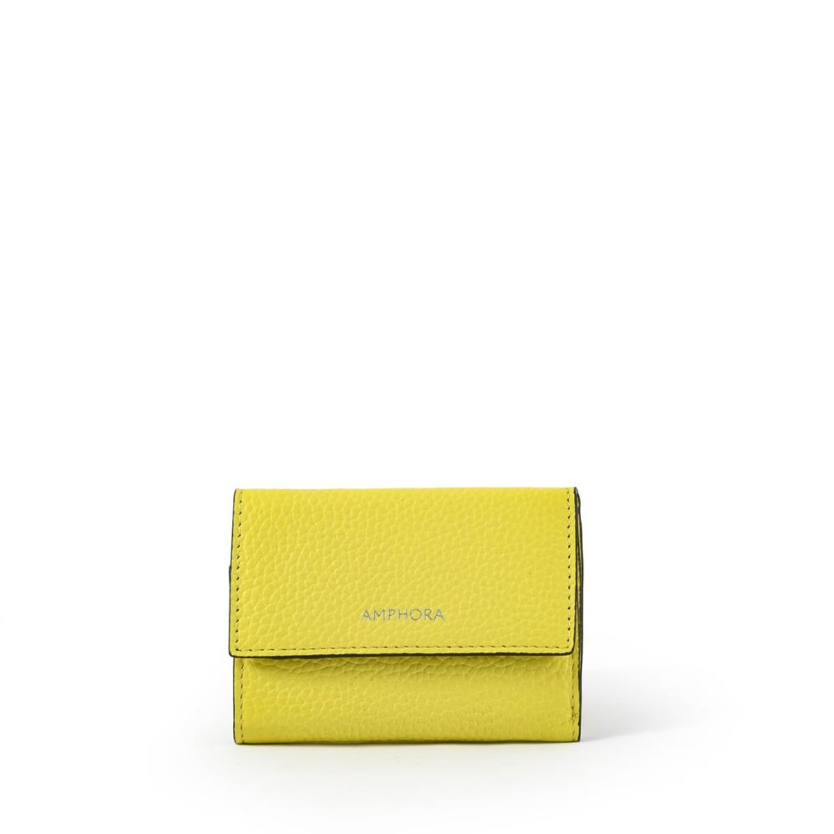 AMPHORA - Billetera doble flap geralda amarillo