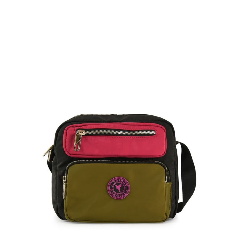 TRINUS - Cartera bandolera mediana silvie negro
