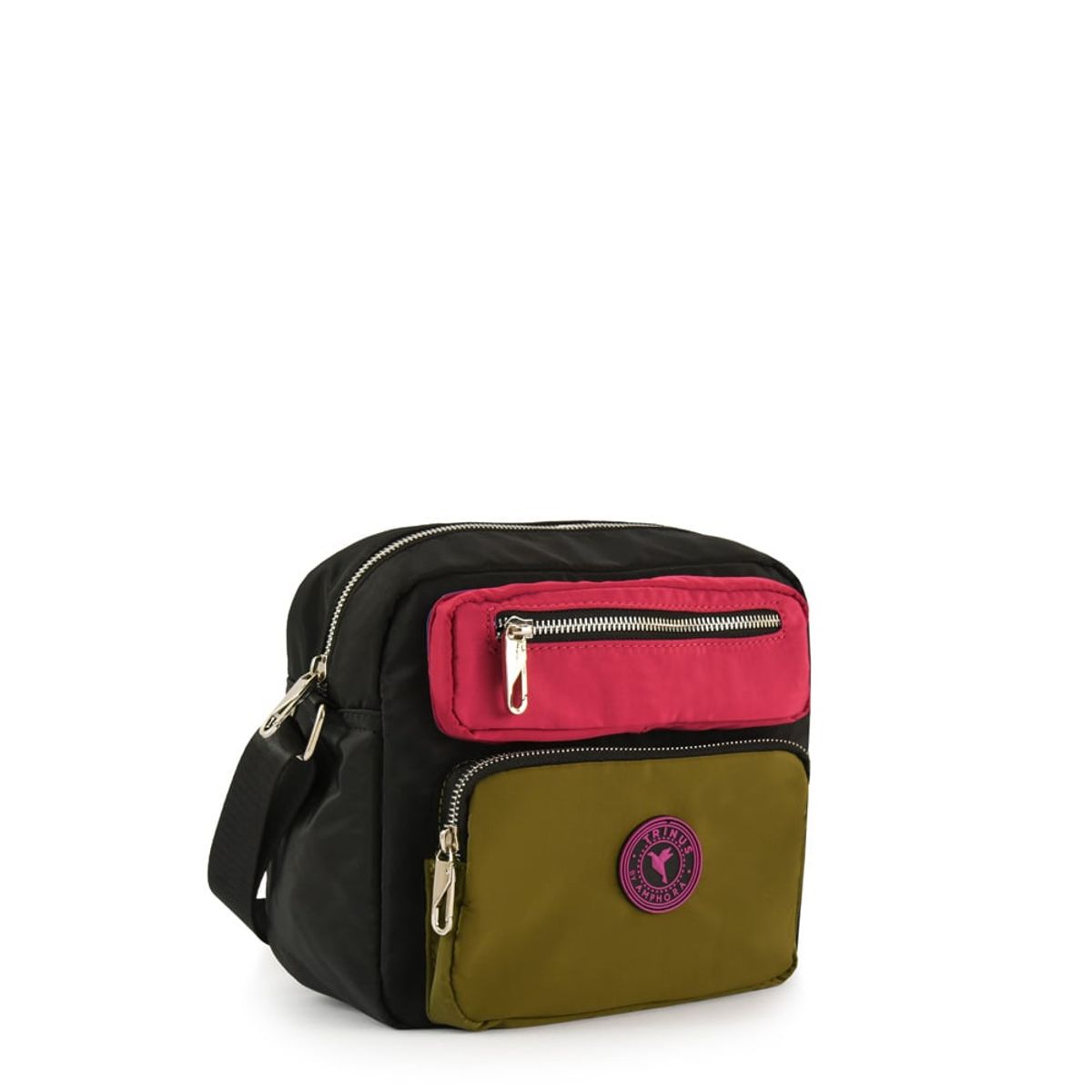 TRINUS - Cartera bandolera silvie mediana negro