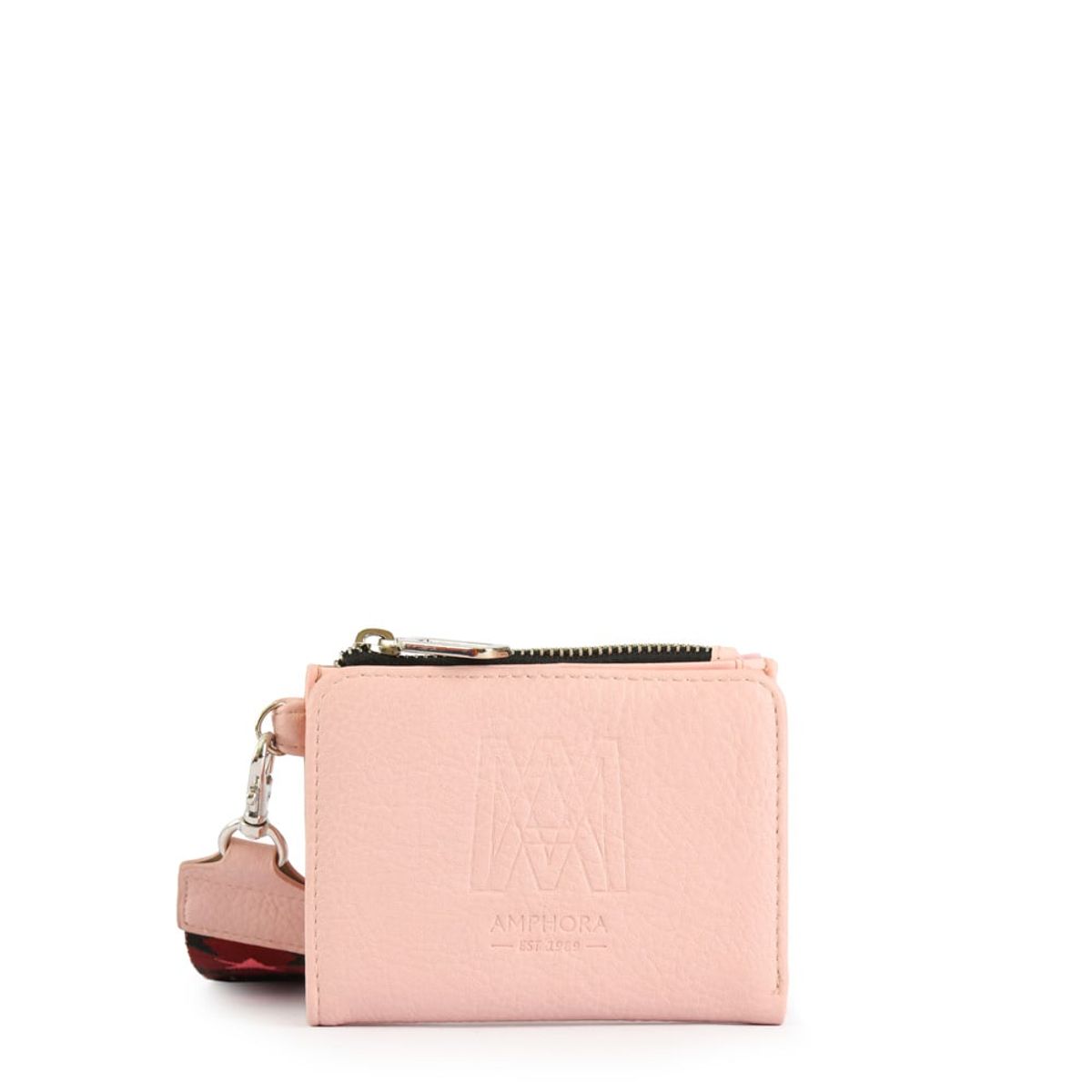 AMPHORA - Billetera Cierre Exterior Pequeña Ena Rosado Claro